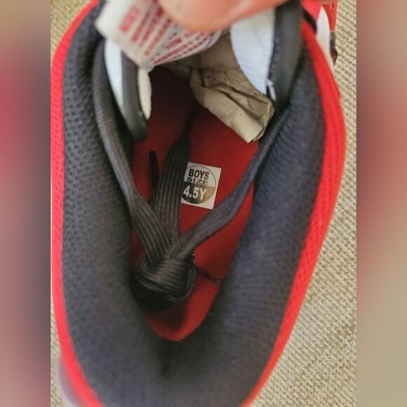 💥Nike💥 Kids Air Jordan Legacy 312 Low Sneaker - [White/Black/Gym Red] 4.5 - Picture 15 of 15